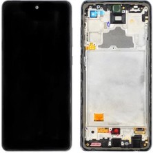 OEM Samsung A725 A72 LCD Kasalı OLED Büyük Inç - Siyah