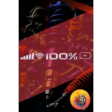 Batarya & Wifi Ikon Cam Etiketi Jdm–araba ve Motosiklet Için Dekoratif Etiket Sticker 30X3CM