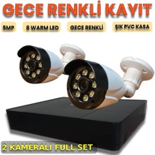 XM Pro 2 Kameralı Hareket Algılamalı Plastik Kasa Güvenlik Kamera Seti