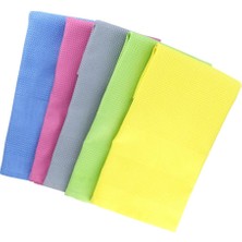 Silver Home Mikrofiber 42X68 Dekoratif 5li Cam Temizlik Bezi - Renkli Özel Kutusunda