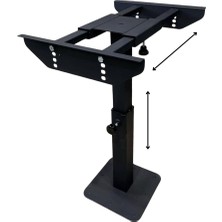 SHUIVAN Hareketli Masa Ayağı 40-72cm 4 Yönlü Siyah