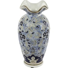 Mikasa Moor Blue Blanc Dek Vazo 13X23CM