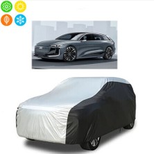 AUTOES Audı A6 Avant E-Tron Araba Brandası Oto Branda Gri-Siyah