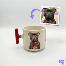 Kişiye Özel Evcil Hayvan Çizimli Seramik Kupa - Fotoğraftan Özel Tasarım