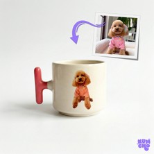 Kişiye Özel Evcil Hayvan Çizimli Seramik Kupa - Fotoğraftan Özel Tasarım