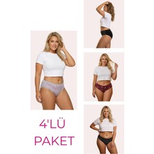 New Lilla 18006-11 Kadın Bato Külot 4'lü Paket