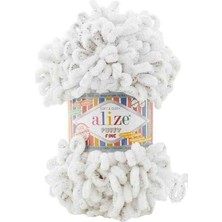 Alize Puffy Fine 686 Kar Leoparı 1 Adet (Ince Ilmek)