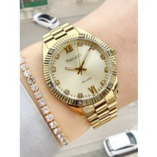 Ferrucci Altın Renk 2 Yıl Garantili Kadın Kol Saati ve Bileklik