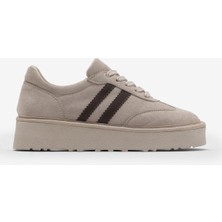 Tonny Black Kadın Bej Kadın Süet Rahat Kalıp Sneaker