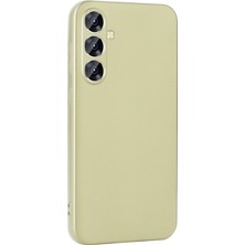 Gpack Samsung Galaxy S25 Fe Uyumlu Kılıf Premier Kamera Korumalı Mat Silikon Gold