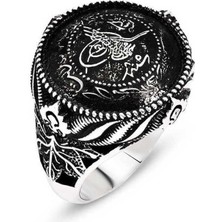 Fumeyabi Gümüş Mühr-Ü Ala Erkek Yüzük