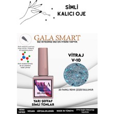 Gala Smart  Yarı Şeffaf Simli Vıtraj Kalıcı Oje 10 ml  Oje Kodu: Vıtraj 10