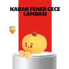 Sh Ticaret Pumpkin LED Night Light Dokunmatik Şarjlı Silikon Gece Lambası