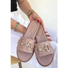 Armüz Toha Pudra Cilt Tokalı Terlik