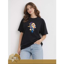 M.Ç Family Store Kadın Oversize Tişört  Özel Tasarım Street Style Trendy Unisex Oversized T-Shirt Unique Designkadın