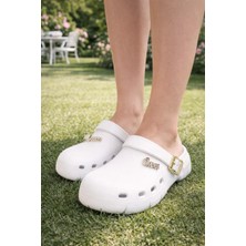 ModaOnn Kadın Delikli Konfor Sabo Terlik – Tokalı Bantlı