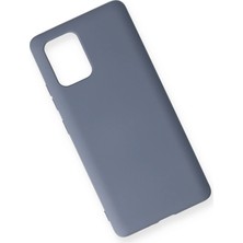 Sh Ticaret Newface Galaxy A91 / S10 Lite Kılıf Nano Içi Kadife Silikon - Gri