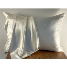 ICON SILK 'Sleep & Glow' %100 Saf Ipek Fermuarlı Yastık Kılıfı 1 Adet (Ekru)