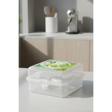 M&L Lunch Box 4 Bölmeli Beslenme Kutusu - Kaşık ve Çatal Setli Okul Beslenme Kabı