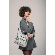 Armüz Weta Gri Cilt Kol ve Omuz Çantası