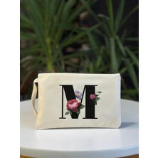 Bez Çanta Dünyası M Harf Baskılı El Çantası