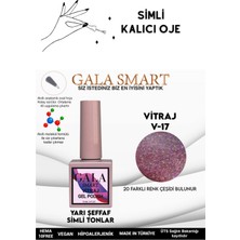 Gala Smart  Yarı Şeffaf Simli Vıtraj Kalıcı Oje 10 ml  Oje Kodu: Vıtraj 17