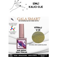 Gala Smart  Yarı Şeffaf Simli Vıtraj Kalıcı Oje 10 ml  Oje Kodu: Vıtraj 19