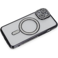 Sh Ticaret Newface Iphone 13 Kılıf Joke Simli Magneticsafe Kılıf - Siyah