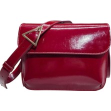 Valentina Victoria Hakiki Rugan 5 Bölmeli Omuz Çanta