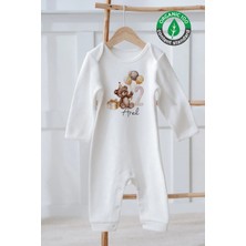 Lilabio %100 Pamuk Isme Özel Isimli Doğum Günü Bebek Tulum 2 Yaş Ayıcık