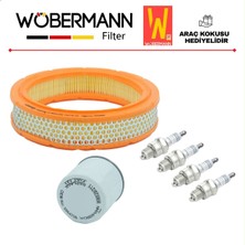 Wöbermann Murat 131 Doğan Şahin Kartal Periyodik Filtre Bakım Seti Hava+Yağ+Bosch Buji