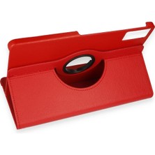 Sh Ticaret Newface Redmi Pad Se Kılıf 360 Tablet Deri Kılıf - Kırmızı