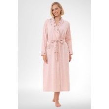 Mecit Pijama Mecit 6311 Pudra Kadın Büyük Beden Sabahlık