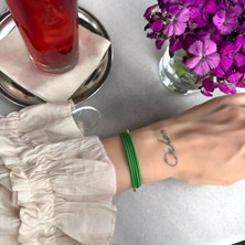 Alice İsstanbul Yeşil Mıknatıslı Bileklik&halhal