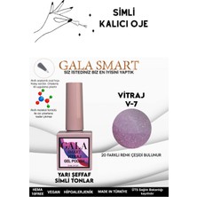 Gala Smart  Yarı Şeffaf Simli Vıtraj Kalıcı Oje 10 ml  Oje Kodu: Vıtraj 7
