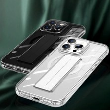 Sh Ticaret Iphone 16 Kılıf Alfa Magsafe Standlı Kapak - Siyah