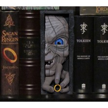 Smeagol Kitap Tutucu Gollum Kitap Tutucu Book Nook Taş Döküm Ağır Ürün
