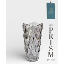 YNSK Luxury | Prısm | Ithal Cam Vazo (24X13 Cm)