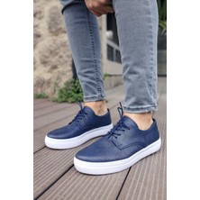 Zapatos CH061 Rex Erkek Günlük Bağcıklı Cilt Klasik Ayakkabı Cbt - Lacivert