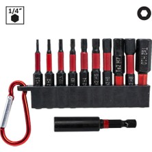 Titi 6502 Manyetik Allen Bits Uç Seti 1.5-10MM (11 Parça)