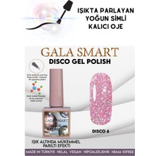Gala Smart Flashta Işıkta Parlayan Simli Dısco Kalıcı Oje Oje Kodu: 6
