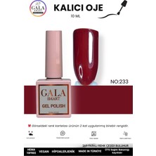Gala Smart  Bordo Kalıcı Oje 10 ml Oje Kodu: 233