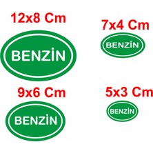 Sticker Dizayn Benzin Işareti Sticker - Araba Oto Motosiklet Karavan Cam Sticker - 00325