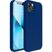 Bix iPhone 13 / 14 Silikon Kılıf Magsafe Uyumlu Güçlü Koruma Darbe Emici Evren Mavisi