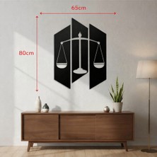 Ayaz Steel Art Modern Metal Duvar Tablosu – Terazi Figürlü