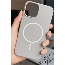 ProNorth IPhone 13-14 Uyumlu Kılıf Magsafe Destekli Premium Sıvı Silikon Kapak