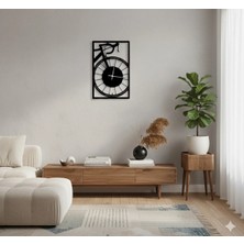 Ayaz Steel Art Bisiklet Figürlü Metal Duvar Saati