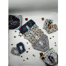 Kota 1018 Elastan Desenli Erkek Çocuk Slip