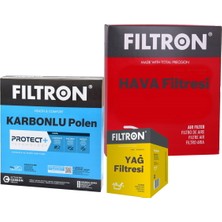 Filtron Ford Focus 2 1.6 2008-2011 Filtre Bakım Seti 3kp Hava+Yağ+Karbonlu