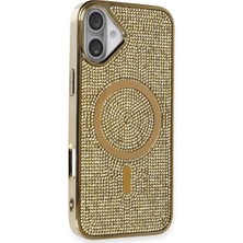 Sh Ticaret Iphone 16 Kılıf Helen Magsafe Kapak - Gold